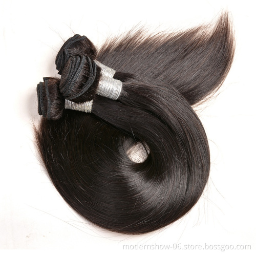Wholesale Natural Black Color Human Hair Extension Straight Hair Bundles   ,Original Brazilian Straight Hair